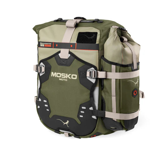 MOSKO MOTO - BACKCOUNTRY 35L PANNIER Hire - Pair (Woodland)