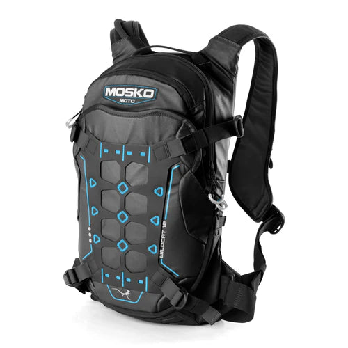 MOSKO MOTO - Wildcat 12L Backpack Hire - (Black with Chest Harness)